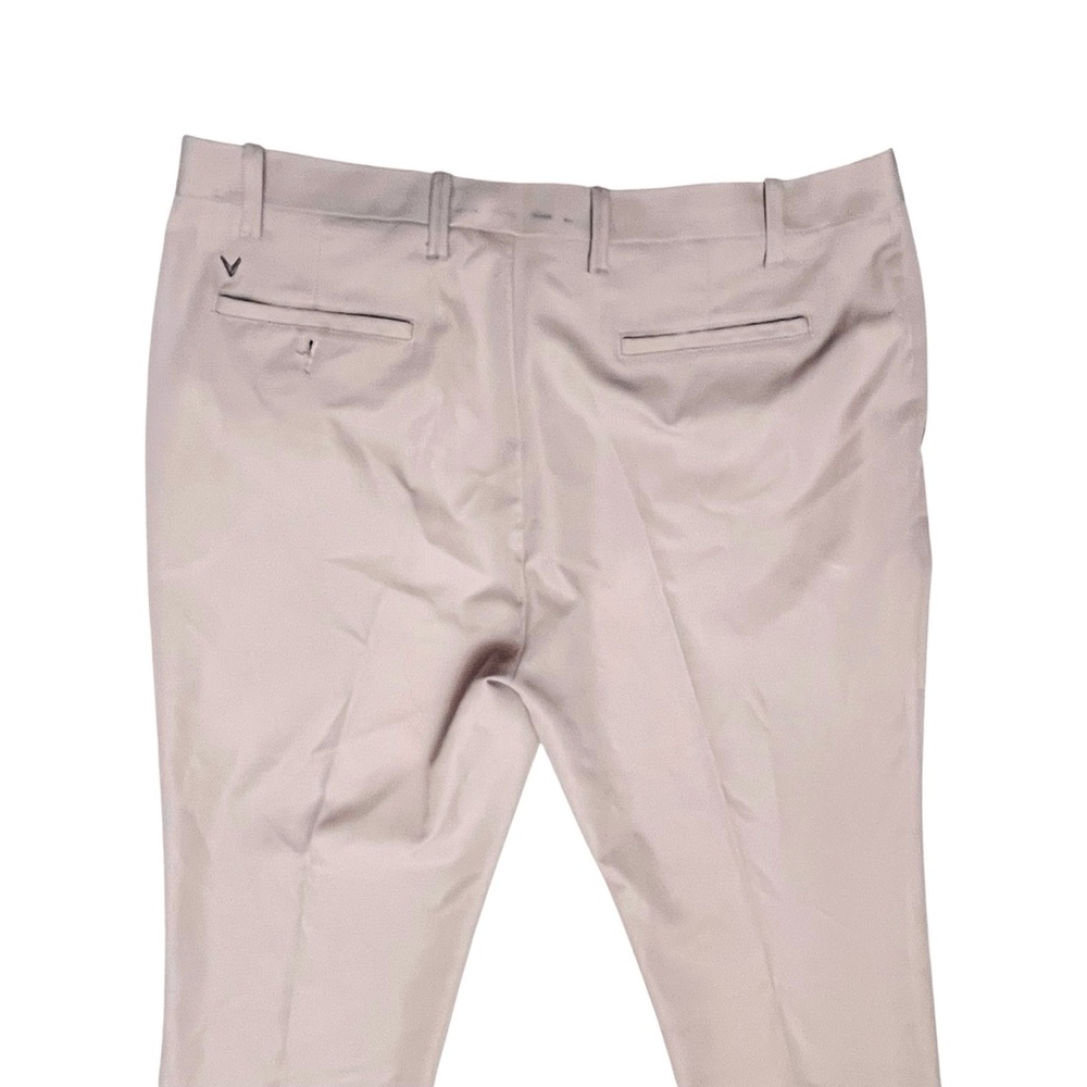Callaway Mens Golf Pants Beige Flat Front Sz 40x30 - Picture 6 of 12